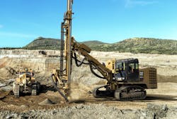 Cat Md5057 C Track Drill Working In Mine Cat Md5057 C Track Drill Working In Mine