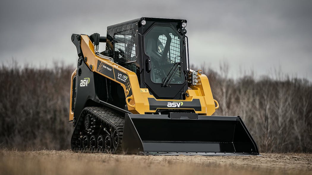 ASV Introduces New PosiTrack Loader the VT70 High Output Grading