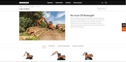 Doosan Equipment Log Loader Page