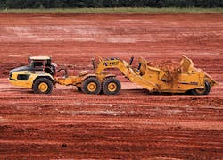 A K-Tec 1263 ADT pull scraper A K-Tec 1263 ADT pull scraper