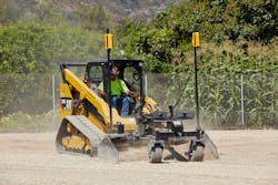 Trimble Earthworks Go! is a grade control solution for compact machine attachments. Trimble Earthworks Go! is a grade control solution for compact machine attachments.