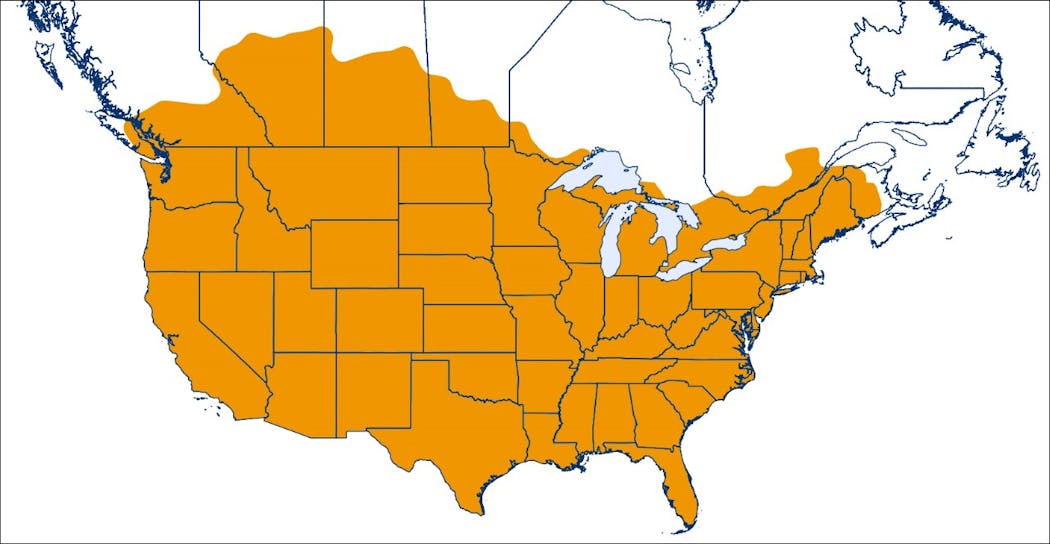 Trimble&rsquo;s CenterPoint RTX U.S. and Canada coverage map.