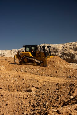 Slope Indicate&mdash;which displays the machine slope&mdash;is a feature on nearly all Cat dozers.