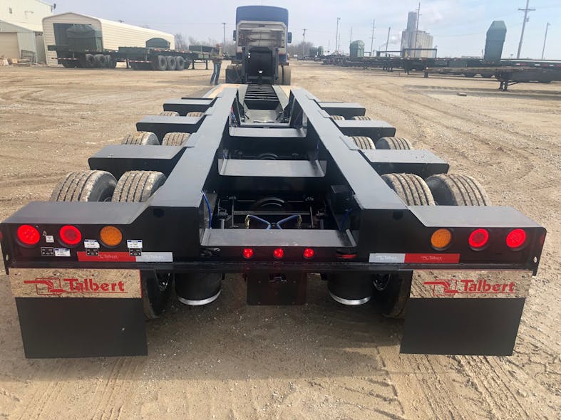 Talbert trailers serve a variety of industries including construction and military.