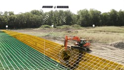 Grade control makes a Doosan excavator more efficient. Grade control makes a Doosan excavator more efficient.