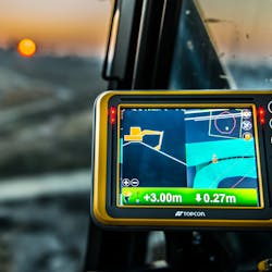The X-53x Indicate system provides real-time, dynamic on-screen bucket location and design views