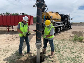 Trenching Water Line - Dirt Dogs Excavating, Grading and Earth moving