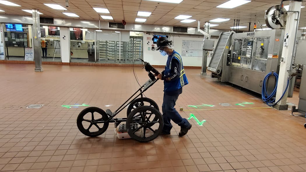 The GSSI UtilityScan Pro GPR system quickly identifies and marks utility location and depth.
