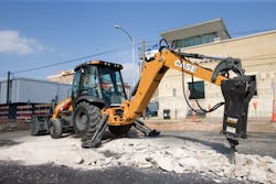 The Case 580 Super N has a reengineered PowerDrive transmission option. The Case 580 Super N has a reengineered PowerDrive transmission option.