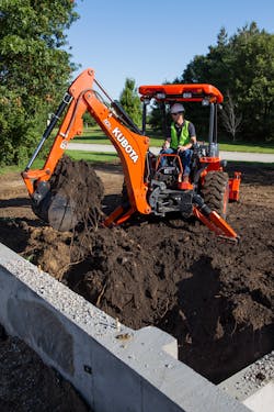 Kubota’s Hydraulic 2-lever quick coupler is available on the L47 and M62. Kubota’s Hydraulic 2-lever quick coupler is available on the L47 and M62.