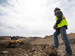 Caterpillar’s Stable Blade helps smooth out the grading through its input. Caterpillar’s Stable Blade helps smooth out the grading through its input.