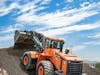 The company&apos;s Doosan DL580-5 wheel loader has a dump height of 10 feet, 5 inches.
