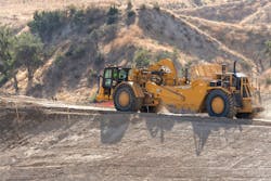 Caterpillar's scrapers come in three different configurations. Caterpillar's scrapers come in three different configurations.